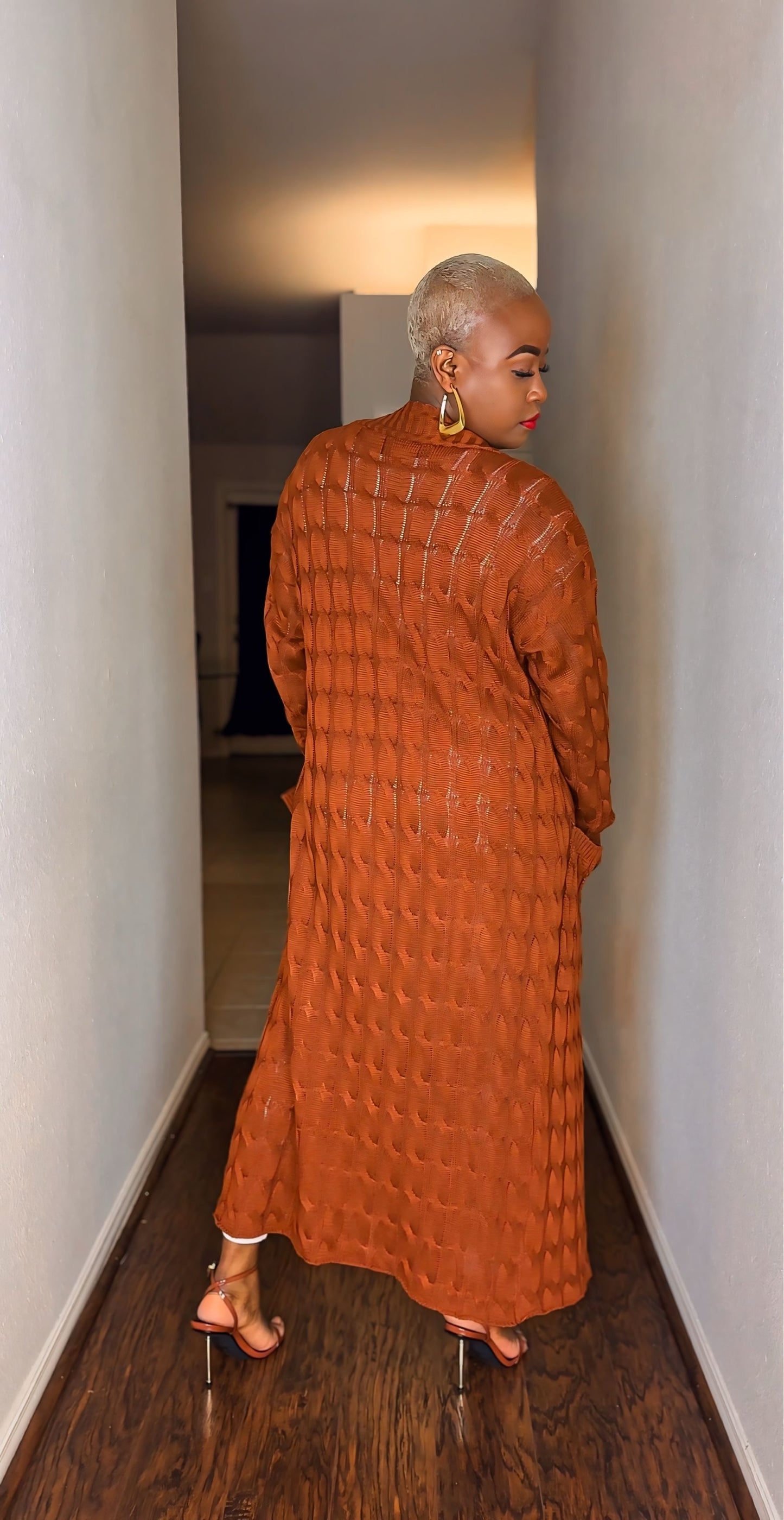 Sunny Autumn Long Sleeve Cardigan (Milk Chocolate)—Will Ship The Week Of  1/19/26