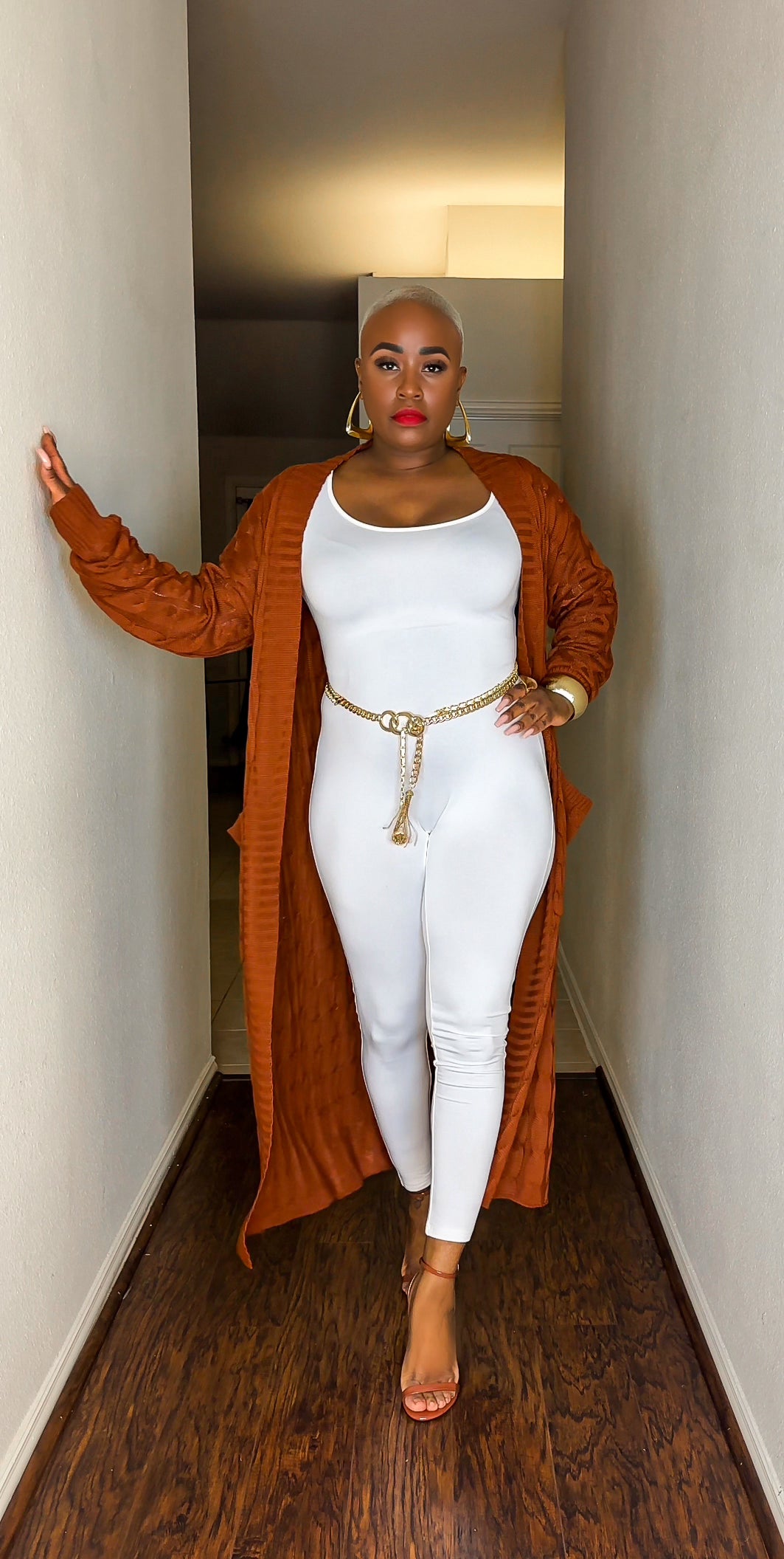 Sunny Autumn Long Sleeve Cardigan (Milk Chocolate)—Will Ship The Week Of  1/19/26