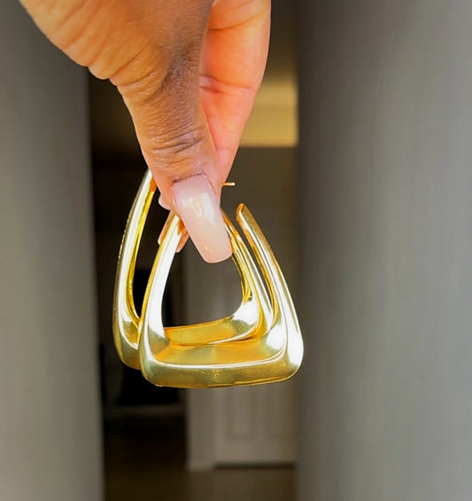 Architect Gold Earrings—Will Ship The Week Of 2/9/26