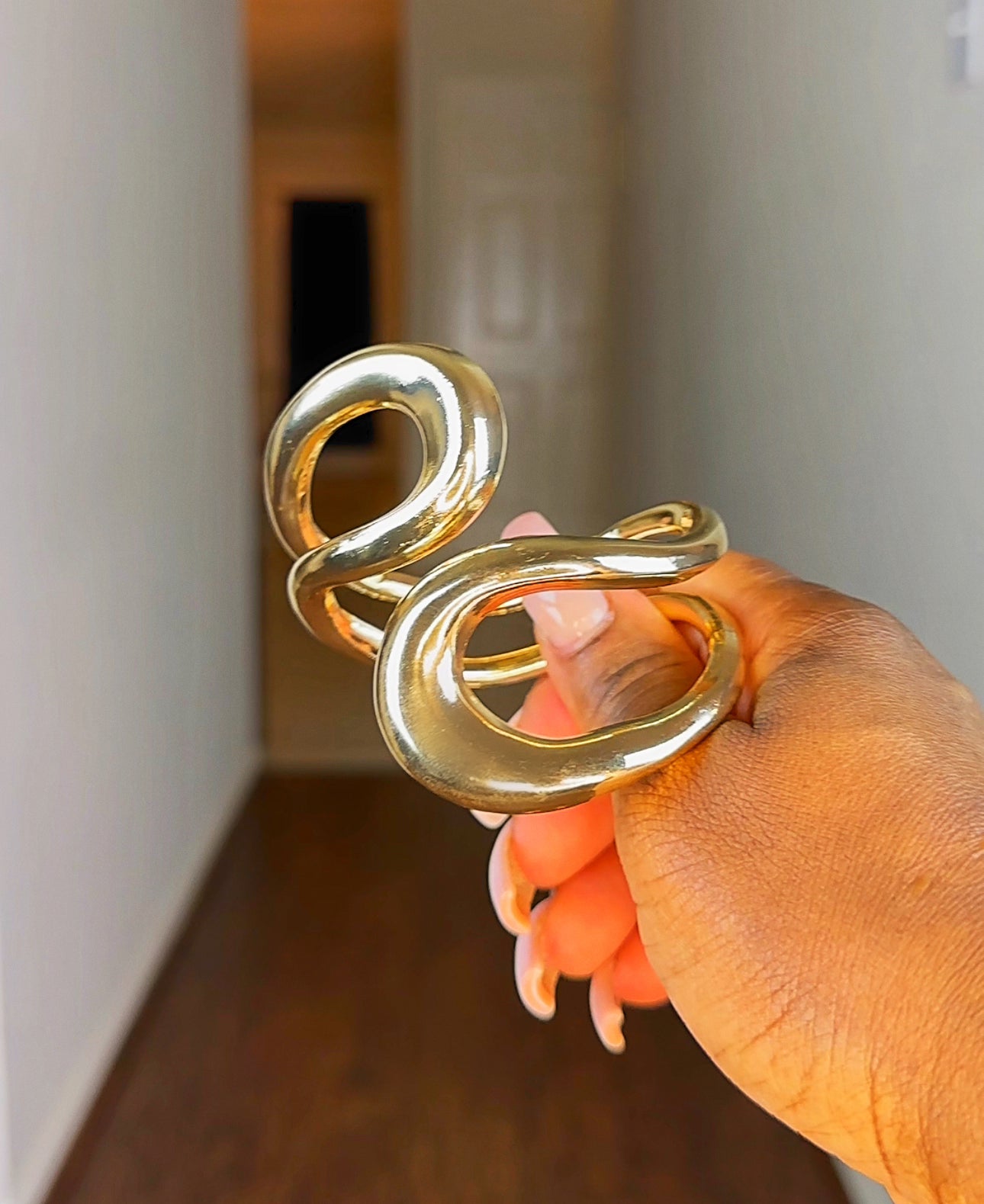Sculpted Gold Cuff—Will Ship The Week Of 2/9/26