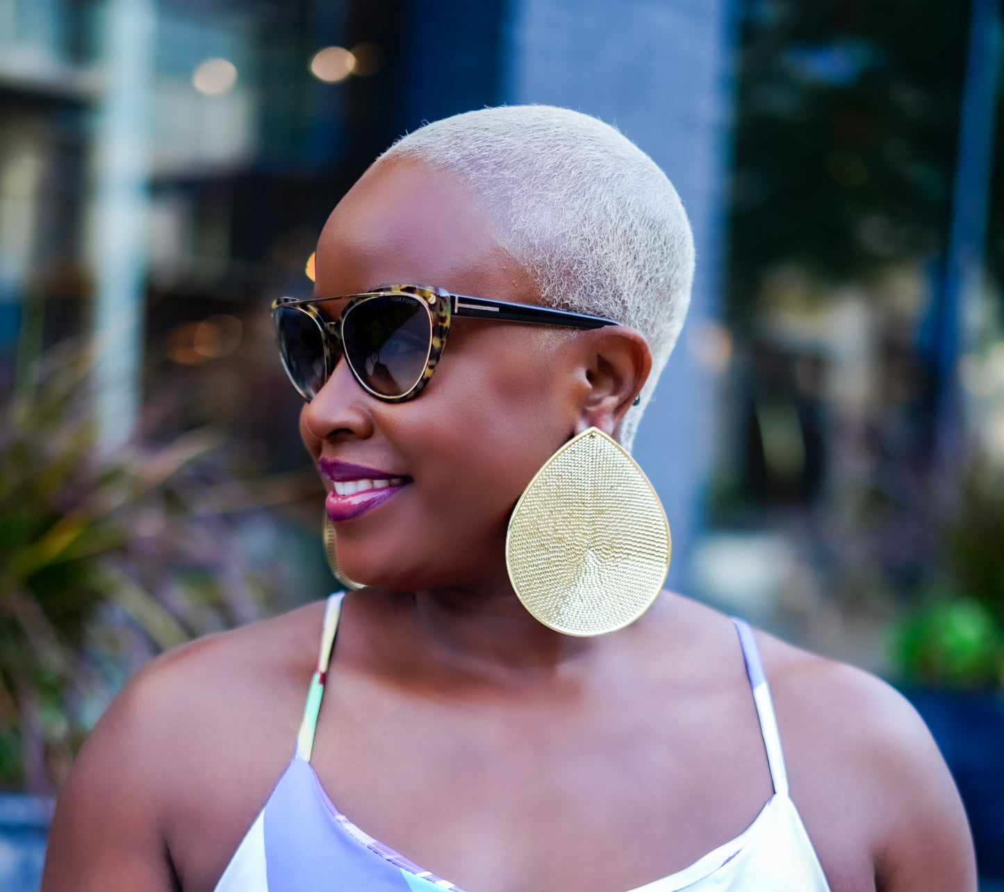 Extra Large Gold Teardrop Earrings--Will Ship The Week Of 5/19/25