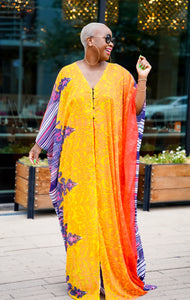 PLUS SIZE--I’m In Paradise Kaftan Pants Set--Will Ship The Week Of 8/5/24