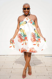 PLUS SIZE--Island Breeze Backless Halter Dress--Will Ship The Week Of 10/9/23