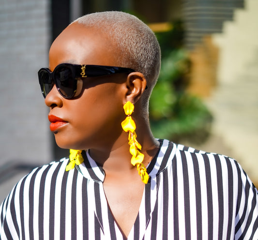Canary Yellow Drop Earrings—Will Ship The Week Of 8/25/25