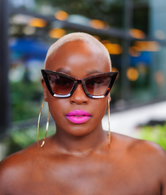 Oversized Cat Eye Sunglasses (Tortoise)—Will Ship The Week Of 9/2/25