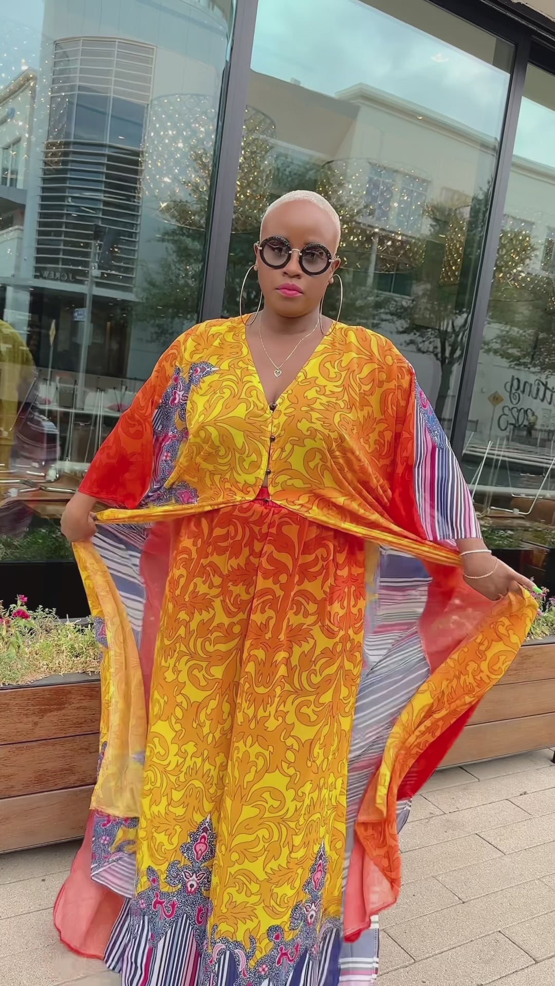 A Day In Paradise Kaftan Pants Set--Will Ship The Week Of 10/2/23