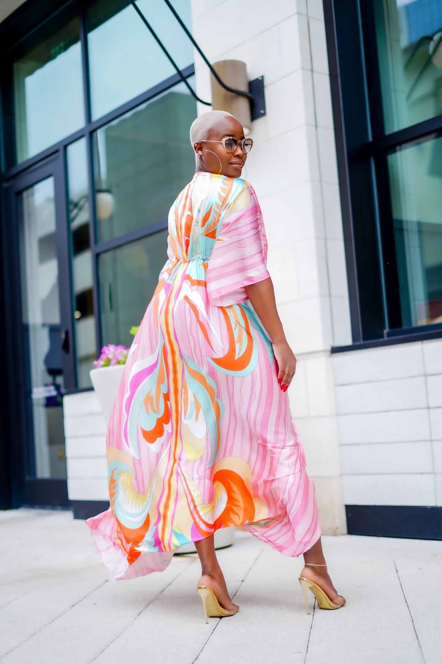 PLUS SIZE--Retro Glam Maxi Dress--Will Ship The Week Of 5/19/25