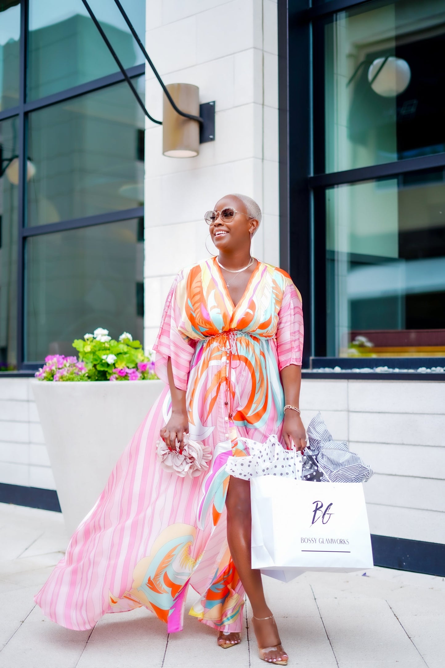 PLUS SIZE--Retro Glam Maxi Dress--Will Ship The Week Of 5/19/25
