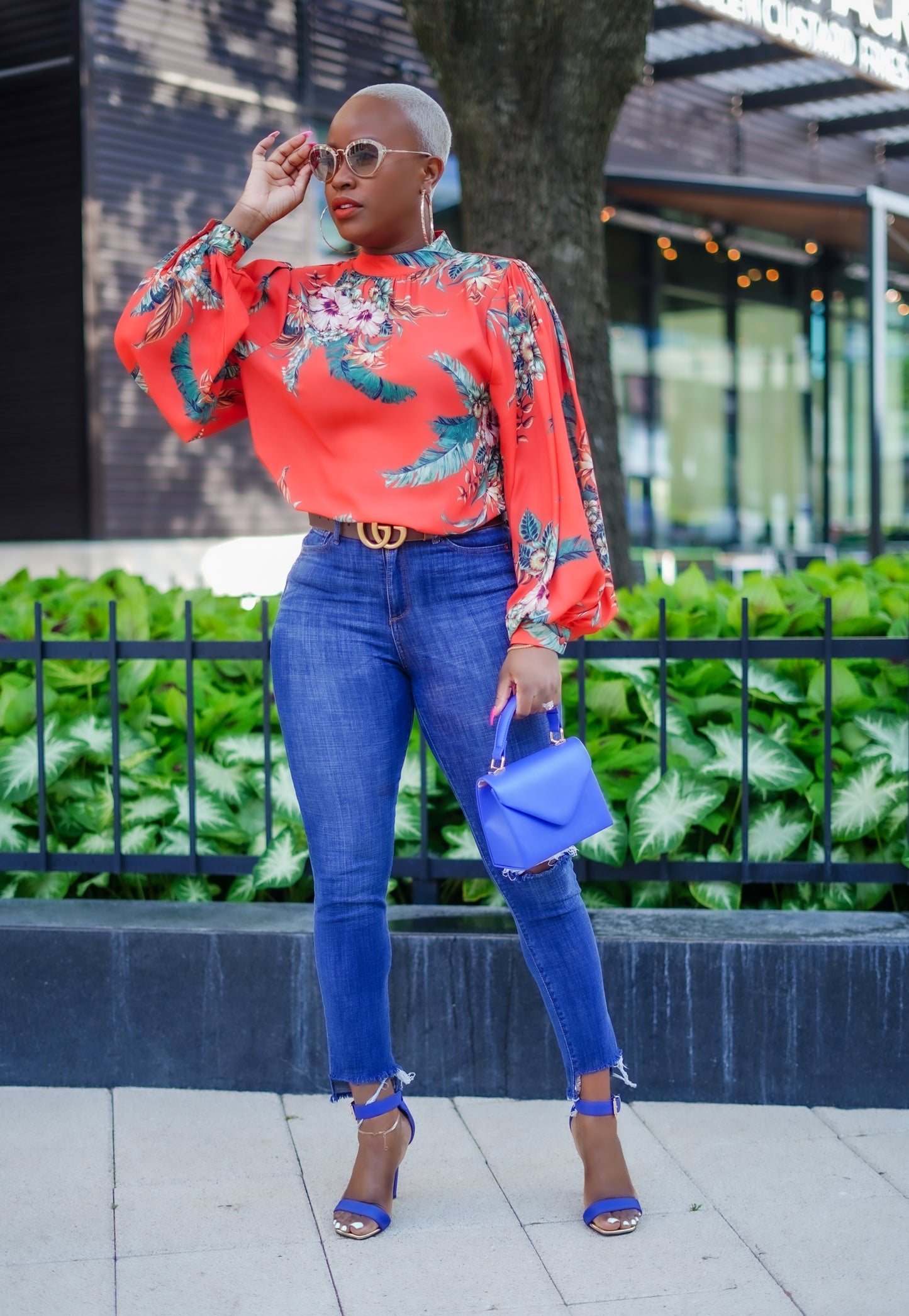 Tropical Blaze Printed Top