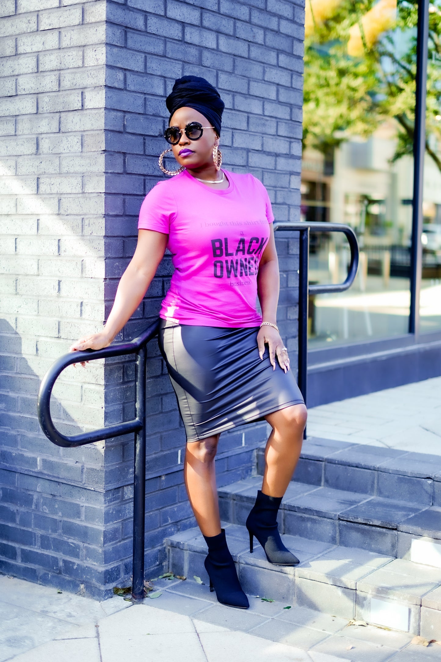 Boss Lady Faux Leather Pencil Skirt—Will Ship The Week Of 9/22/25
