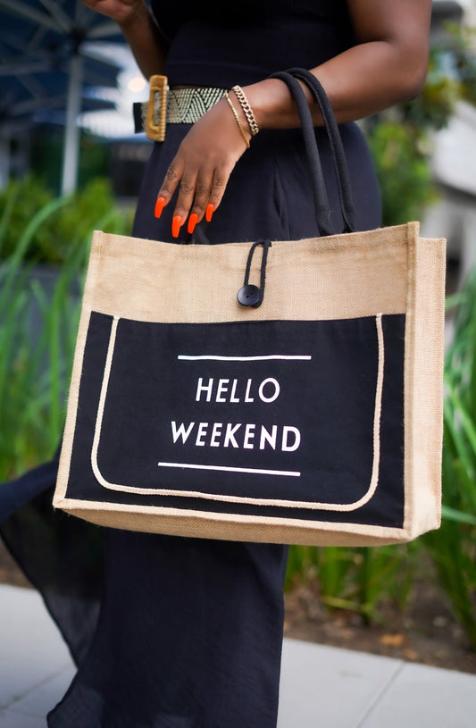 Hello Weekend Tote Bag—Will Ship The Week Of 9/2/25