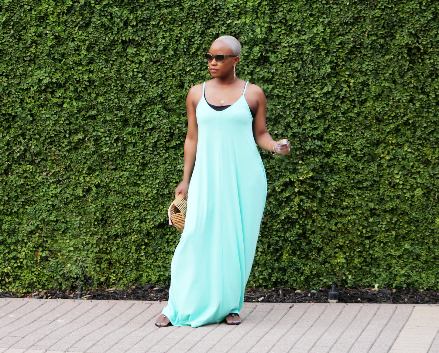 Beachside Resort Maxi Dress (Mint)