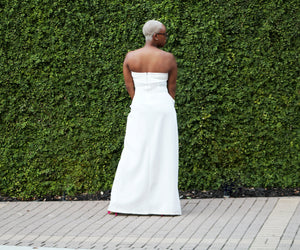 Sophisticated Lady Strapless Maxi Dress
