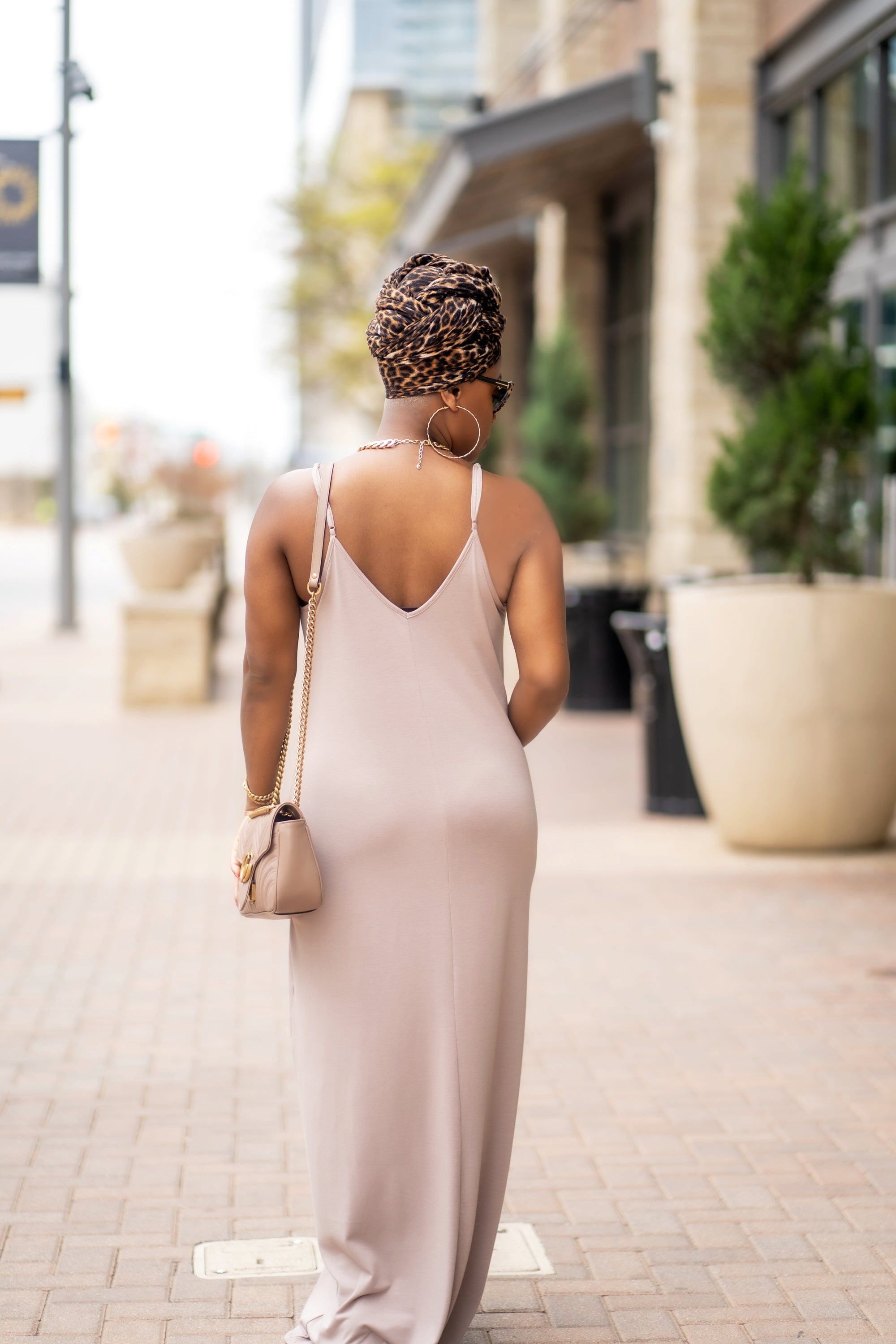 Beachside Resort Maxi Dress (Mocha Tan)