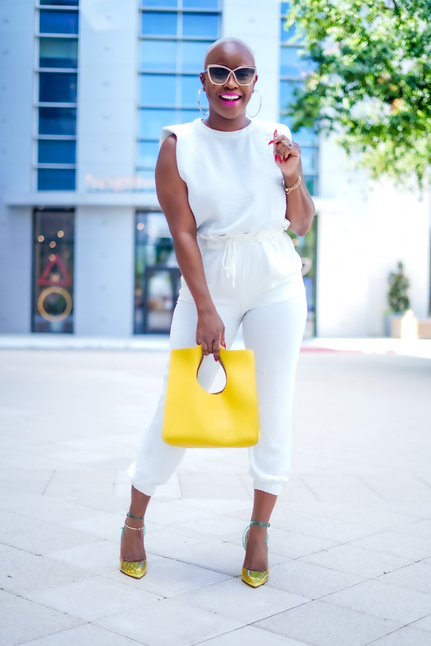 Off-White Muscle Padded Sleeveless Jumpsuit