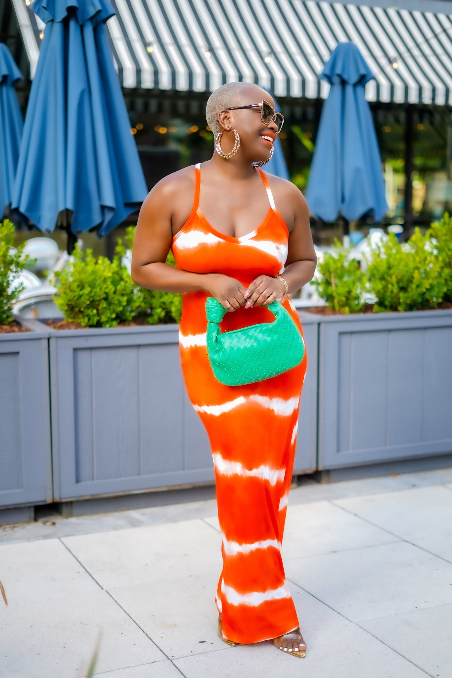 PLUS SIZE—Glowing Beauty Tie Dye Maxi Dress