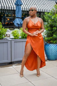 Date Night Satin Dress