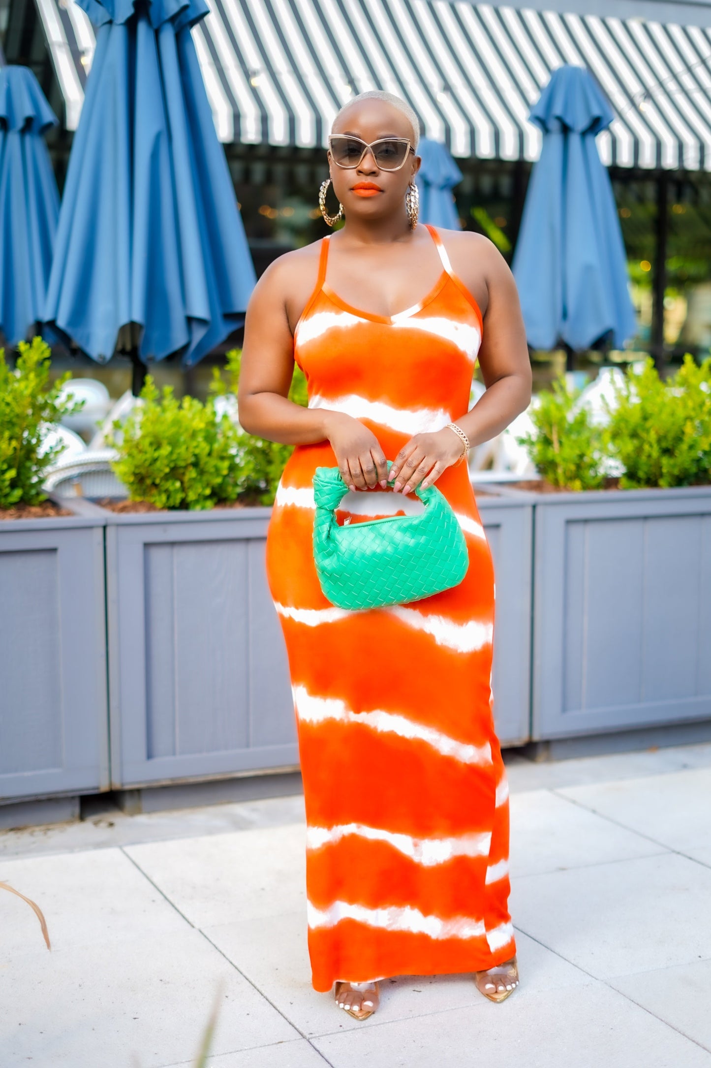 PLUS SIZE—Glowing Beauty Tie Dye Maxi Dress