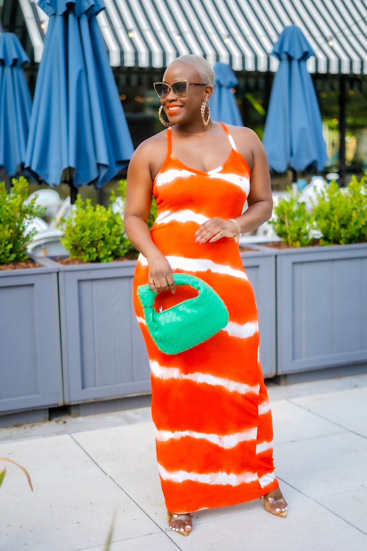 PLUS SIZE—Glowing Beauty Tie Dye Maxi Dress