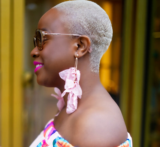 Pink Orchid Drop Earrings—Will Ship The Week Of 9/2/25