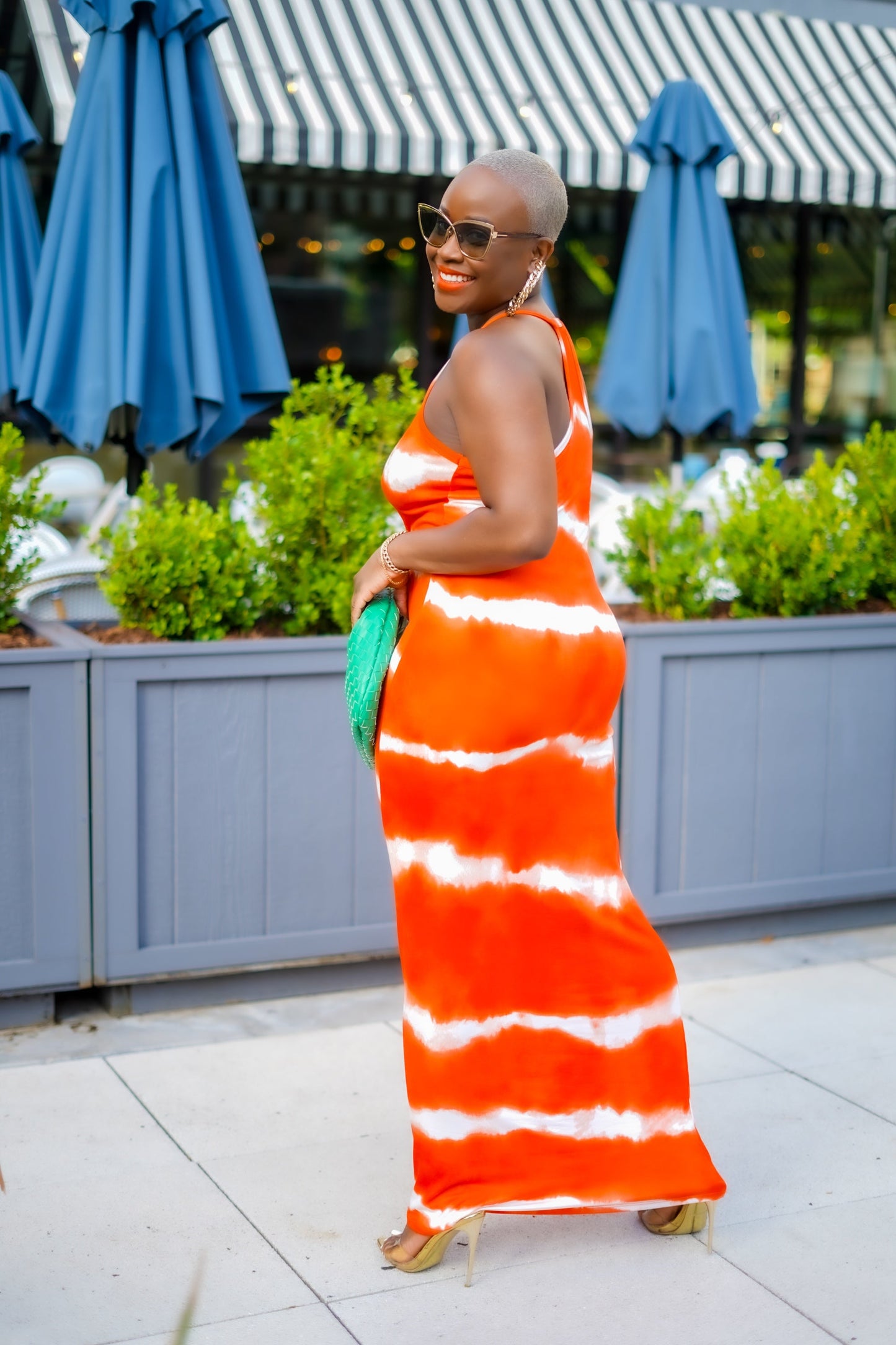 PLUS SIZE—Glowing Beauty Tie Dye Maxi Dress
