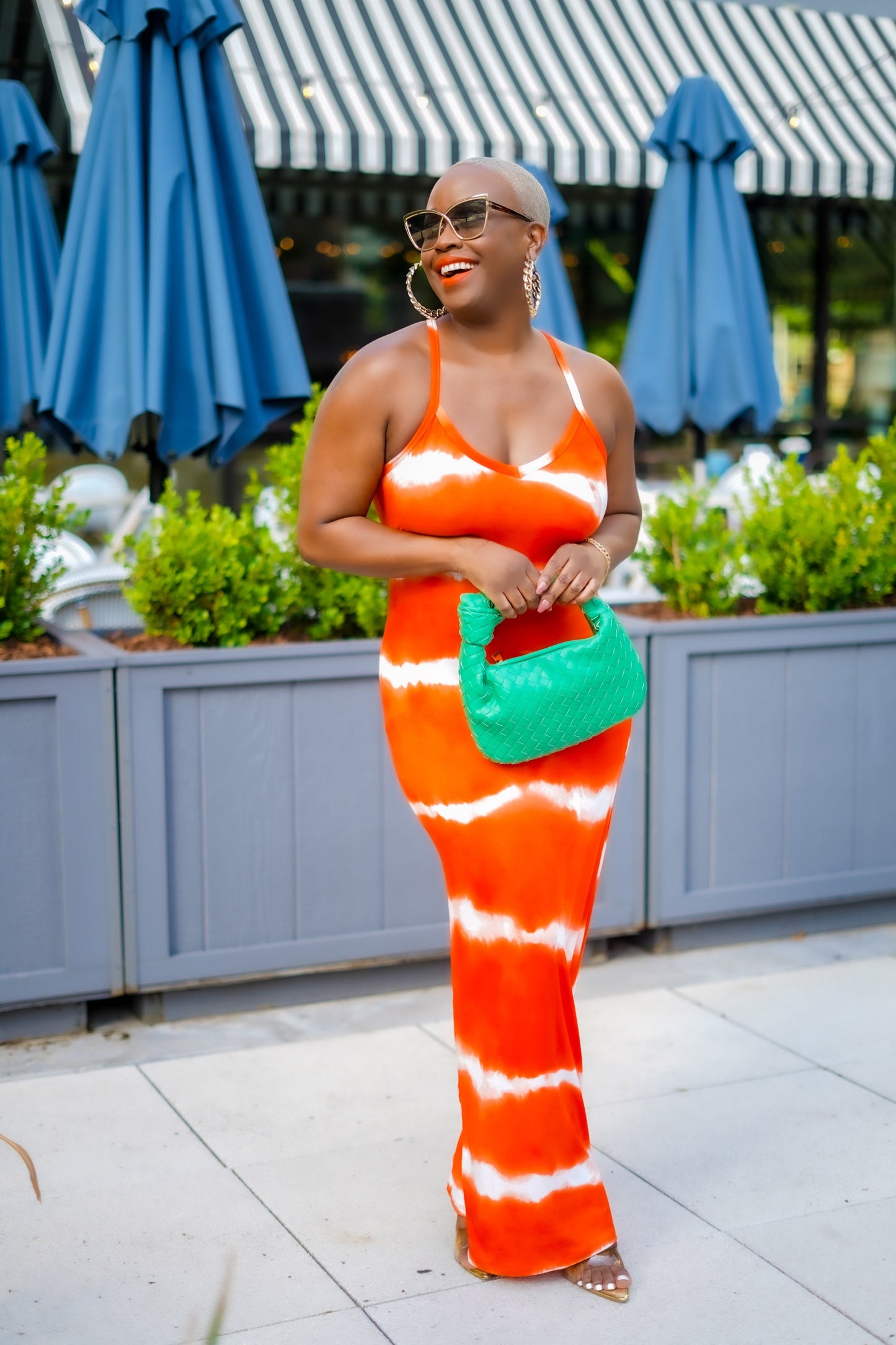 PLUS SIZE—Glowing Beauty Tie Dye Maxi Dress