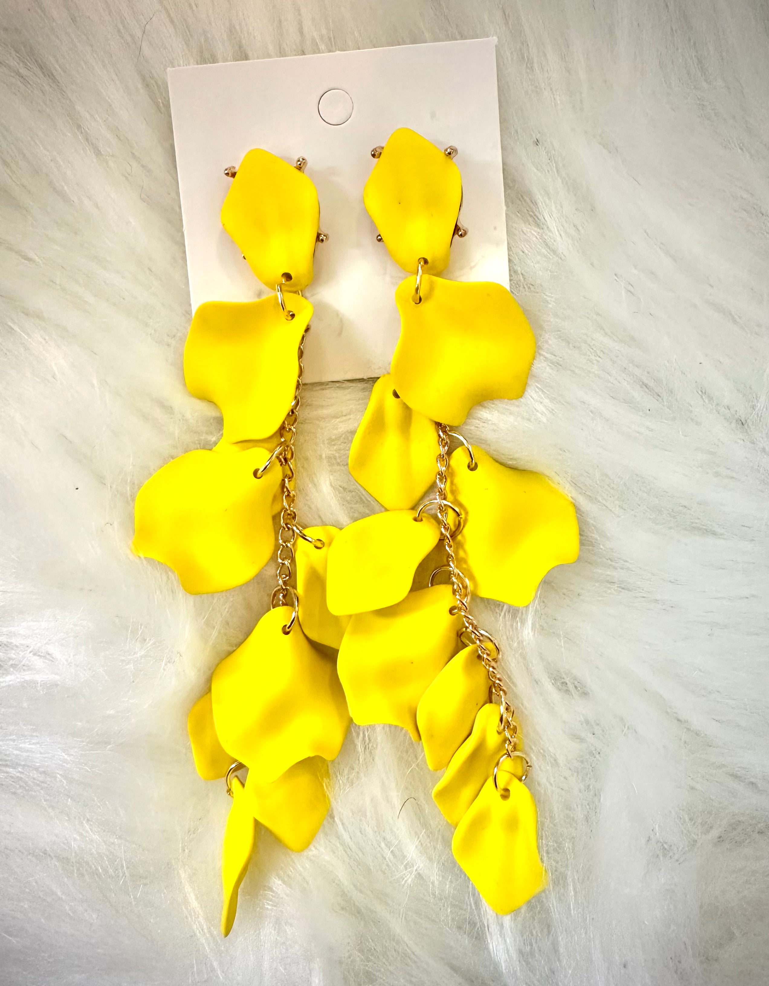 Canary Yellow Drop Earrings—Will Ship The Week Of 5/27/24
