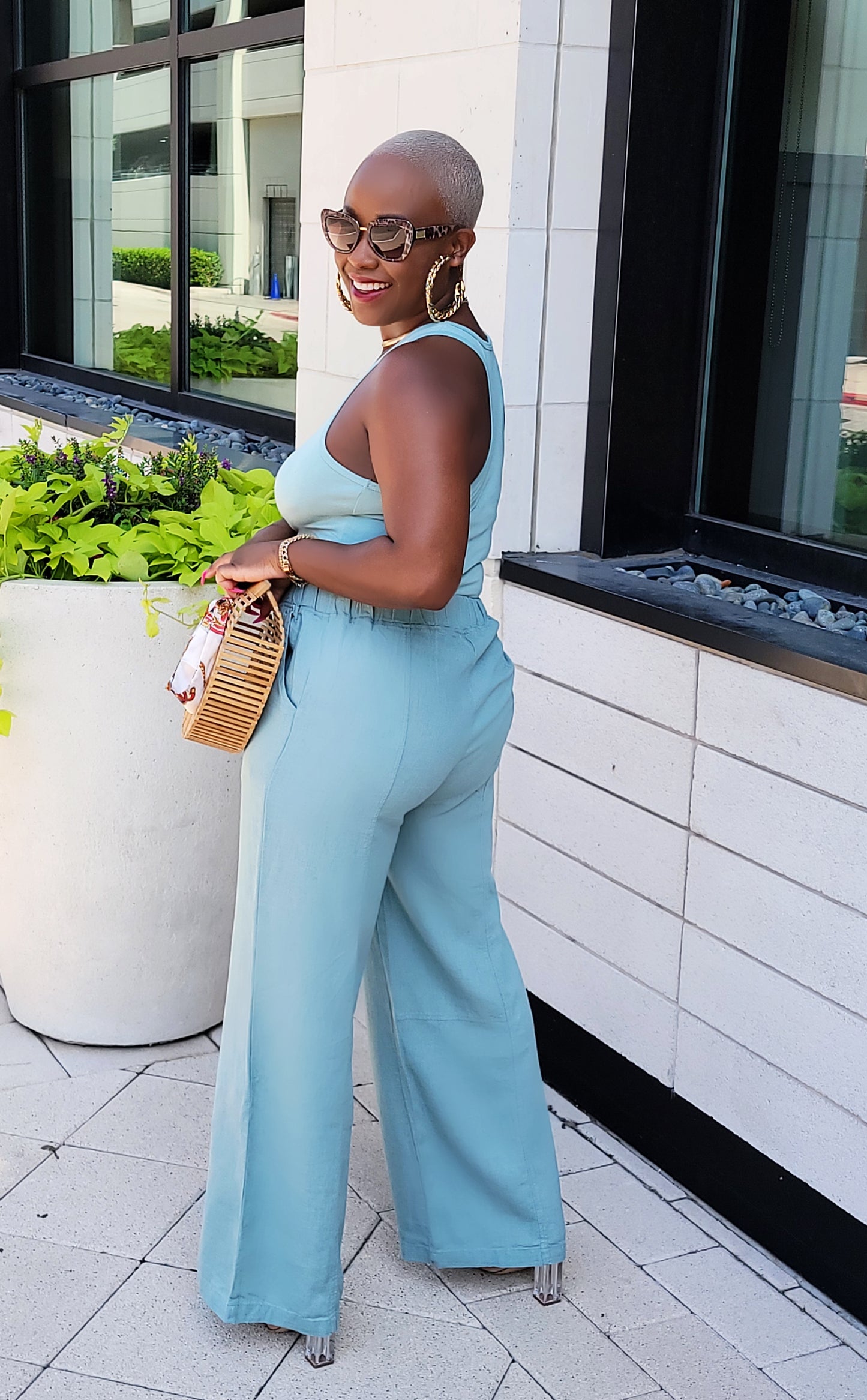 PLUS SIZE--Summer Resort Linen Pants