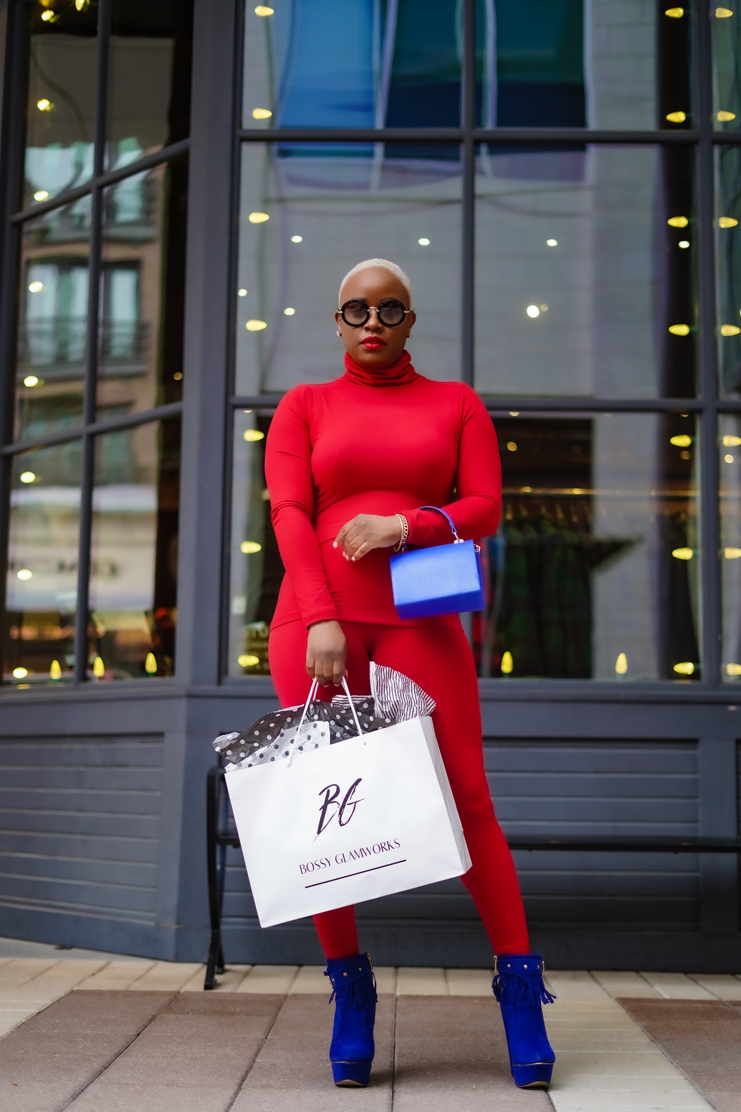 Glamorous Girl Really Red Matching Set