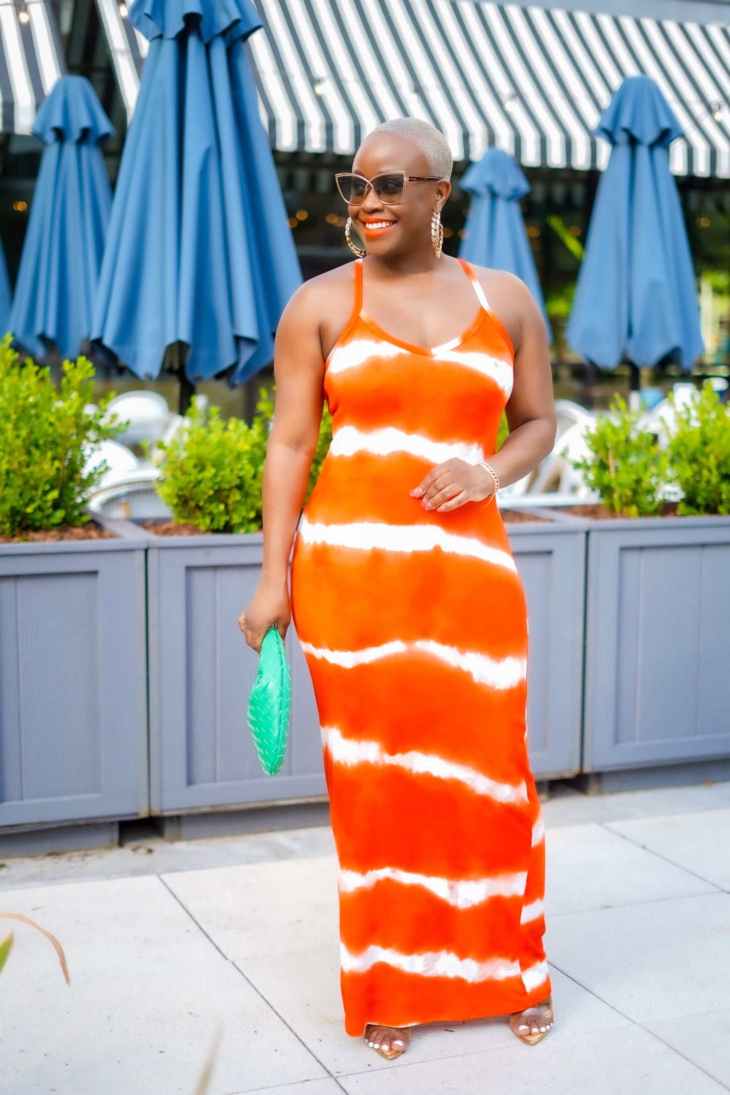 PLUS SIZE—Glowing Beauty Tie Dye Maxi Dress